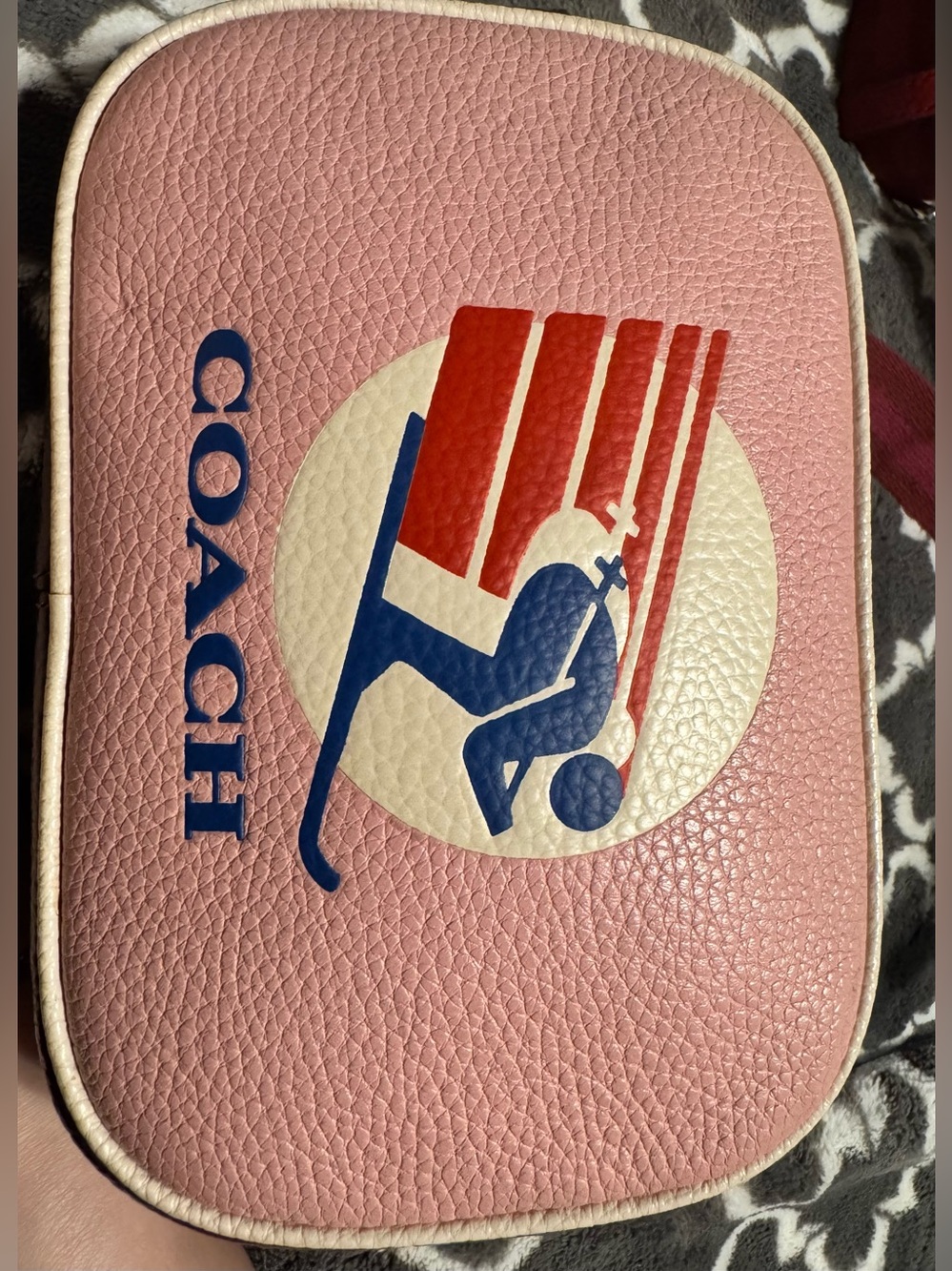 Coach Jamie Camera Bag Colorblock Pebbled Leather 2022 Coach Skiier Stamp EUC - Picture 4 of 16